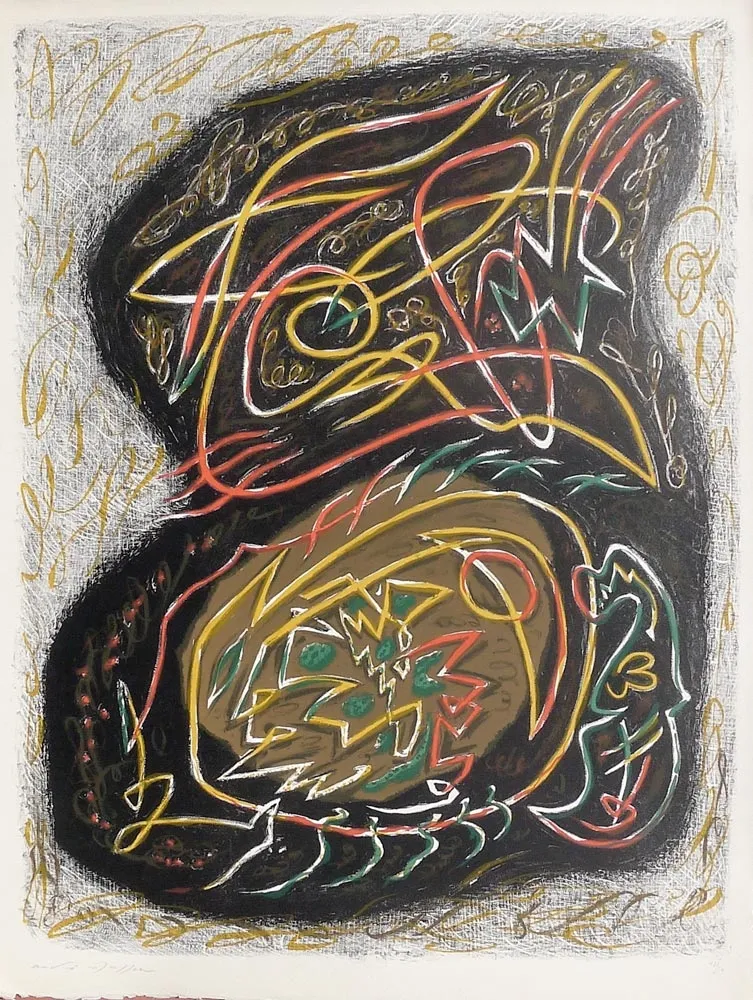 Litografía Masson - Acanthe