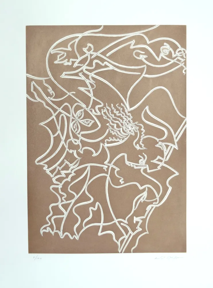 Aguafuerte Masson - Athéna