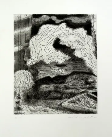 Aguafuerte Masson - Chambre hantée