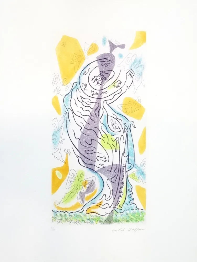 Aguafuerte Masson - Charmeuses de papillons 