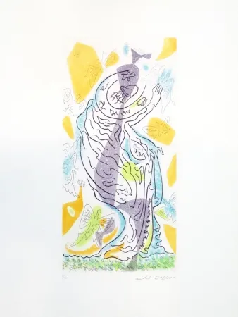 Aguafuerte Masson - Charmeuses de papillons 