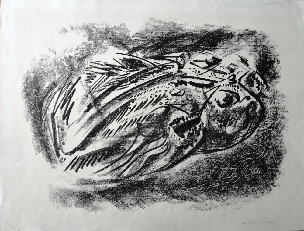 Litografía Masson - Composition 3