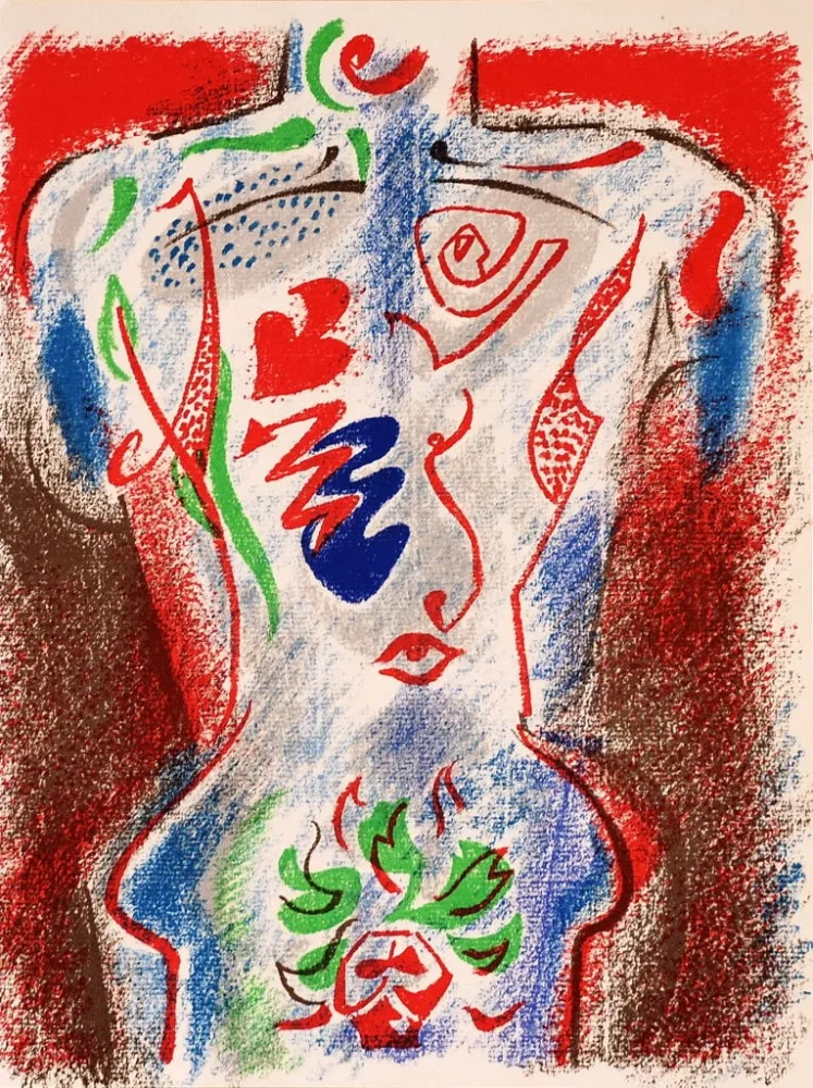 Litografía Masson - Cupidon