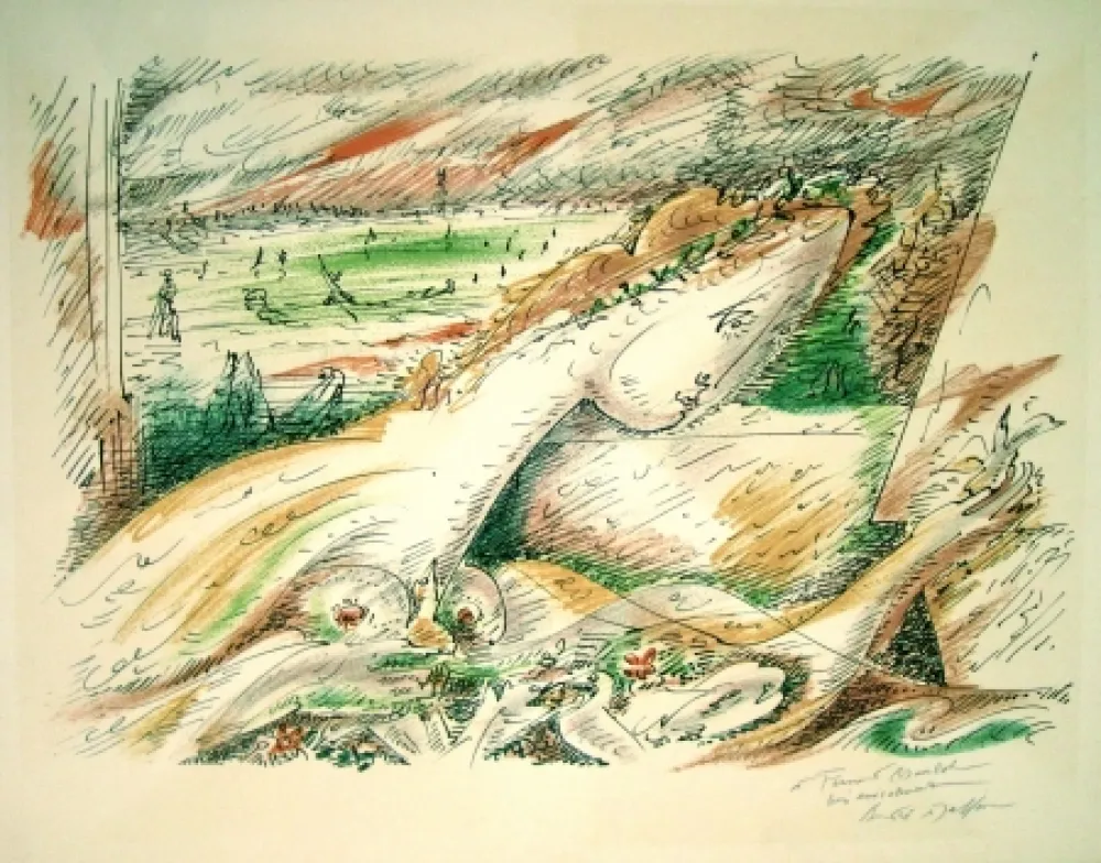 Litografía Masson - Dalia from “Je rêve” Portfolio