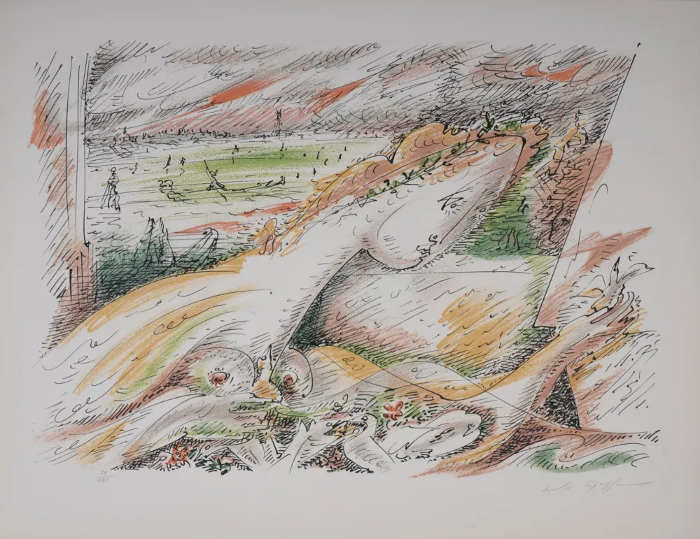 Litografía Masson - Dalila. 1975 - Hand-signed & numbered!