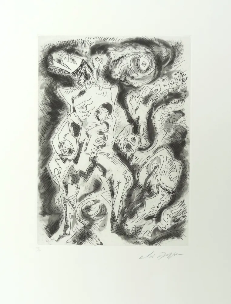 Aguafuerte Masson - Démon