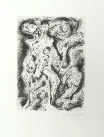 Aguafuerte Masson - Démon