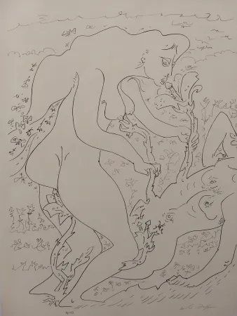 Litografía Masson - Erotic land