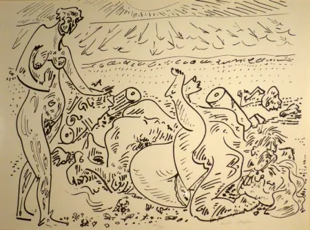 Litografía Masson - (Erotique)