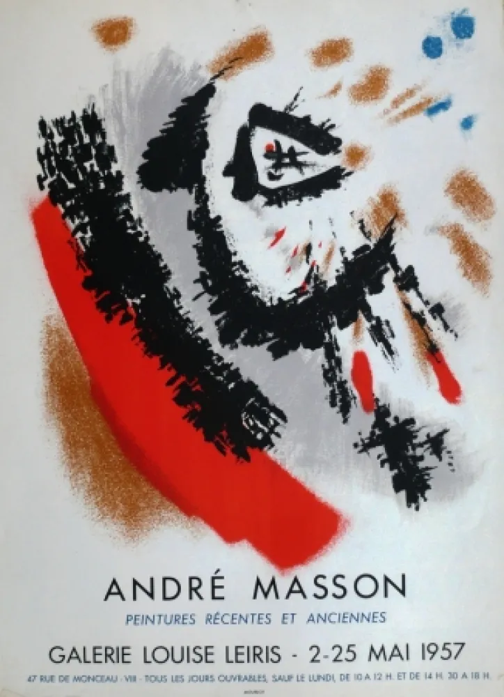 Cartel Masson - Exposition Louise Leiris