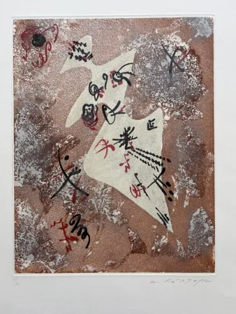 Aguatinta Masson - Femme constellée