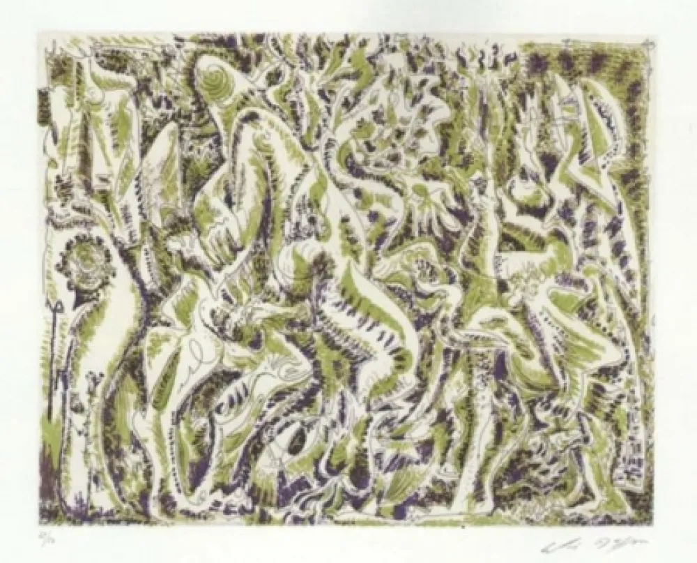 Aguafuerte Y Aguatinta Masson - Garden party