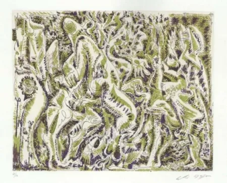 Aguafuerte Y Aguatinta Masson - Garden party