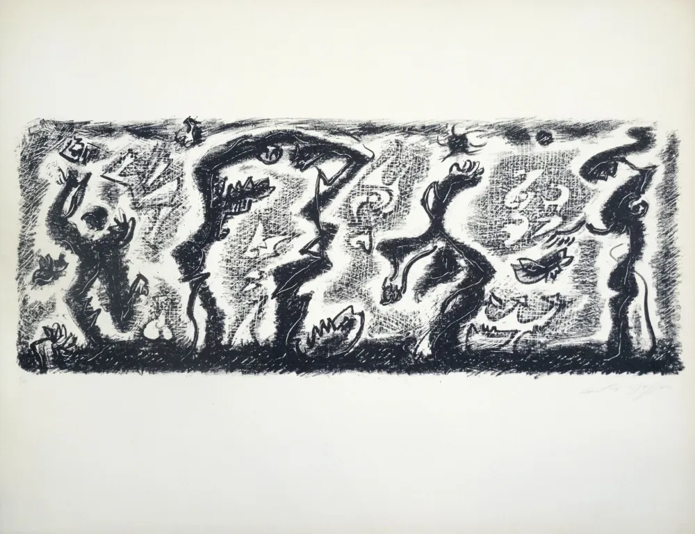 Litografía Masson - Jardins de Tantale