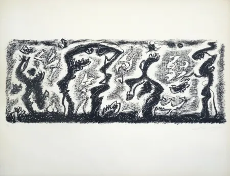 Litografía Masson - Jardins de Tantale