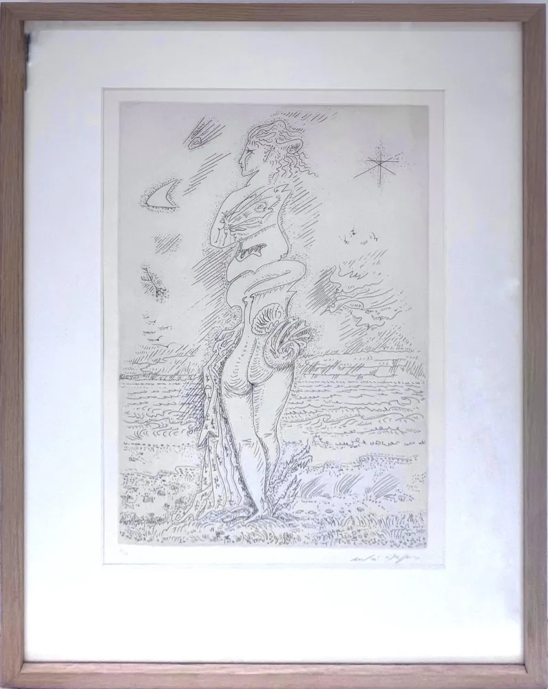 Aguafuerte Masson - La jeunesse d'Isis 