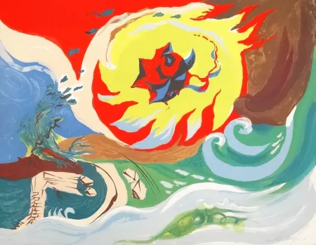 Litografía Masson - La vague du futur