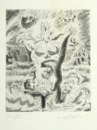 Aguafuerte Masson - Le 7e chant