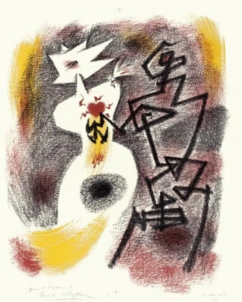 Litografía Masson - Le Coeur volé