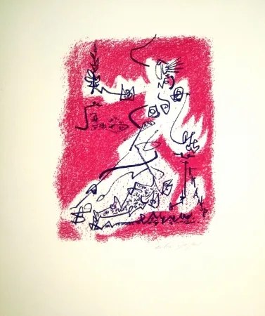 Litografía Masson - Le départ