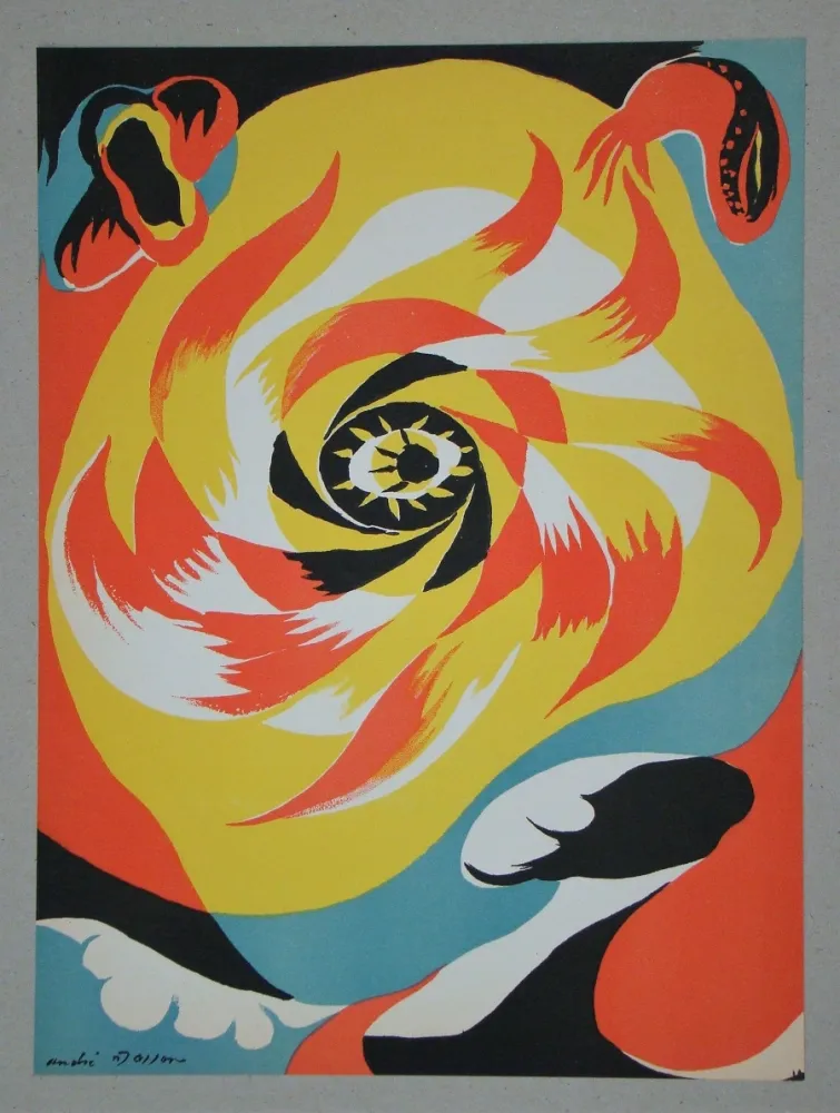 Litografía Masson - Le soleil