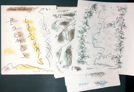 Libro Ilustrado Masson - Léna Leclercq. POÈMES INSOUMIS. 10 lithographies signées (1963)