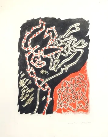 Litografía Masson - Les Érophages