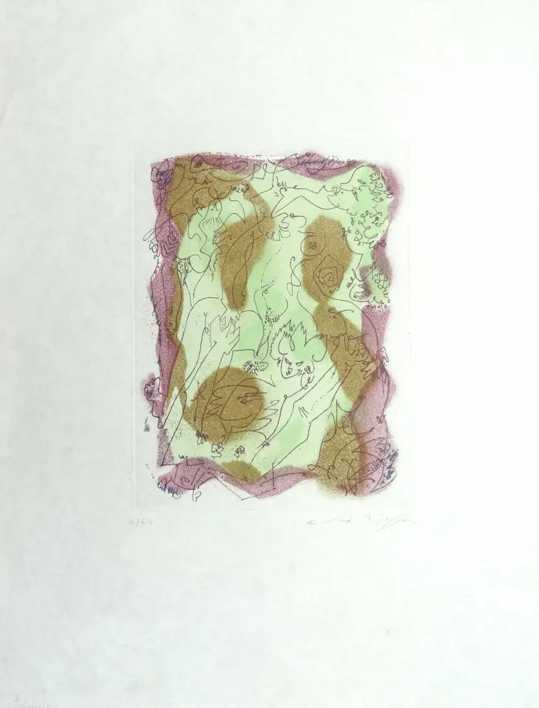 Aguafuerte Y Aguatinta Masson - Les Érophages