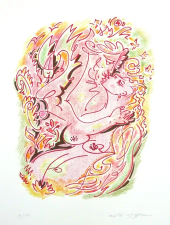 Litografía Masson - Les sonnets de Louise Labé 3