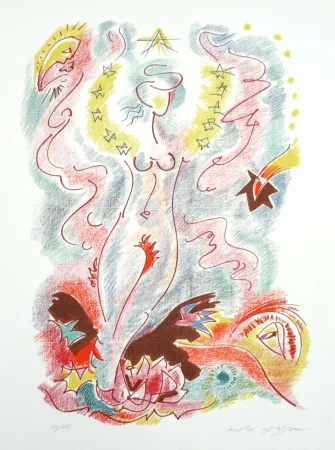 Litografía Masson - Les sonnets de Louise Labé 5