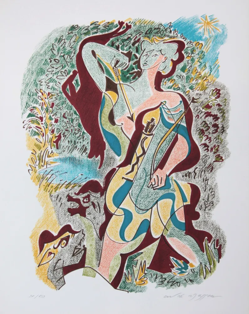 Litografía Masson - Les sonnets de Louise Labé 7