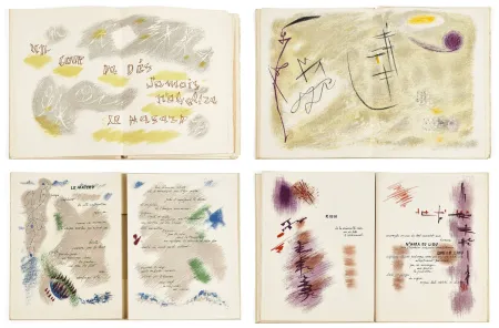 Libro Ilustrado Masson - Mallarmé : UN COUP DE DÉS JAMAIS N'ABOLIRA LE HASARD. 28 lithographies originales en couleurs (1961)