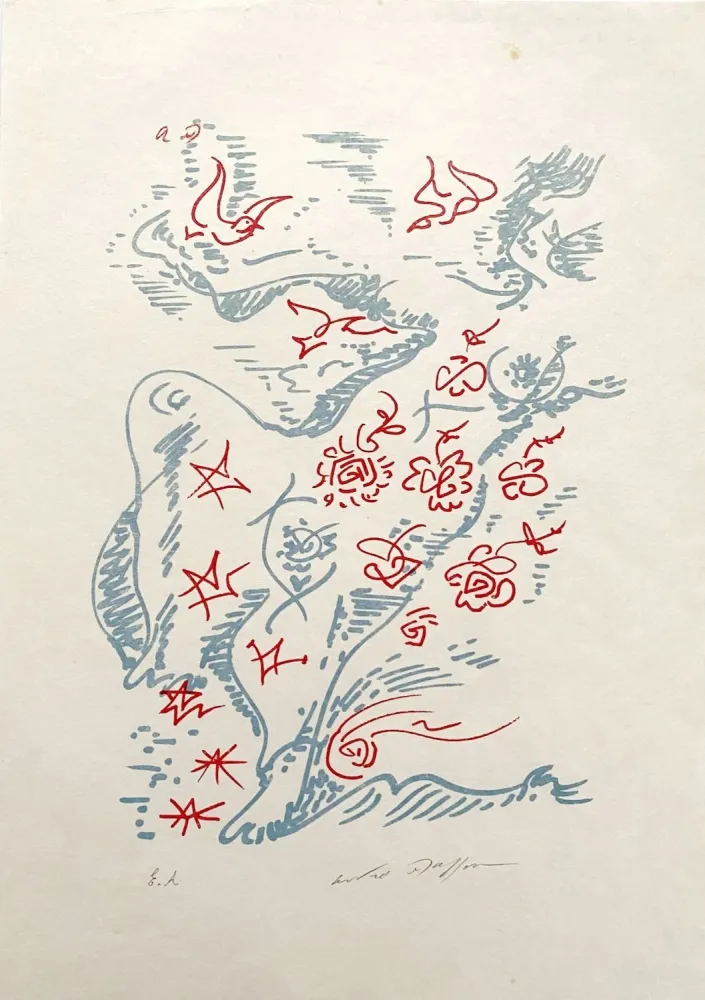 Litografía Masson - Maria tu sais