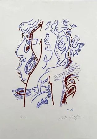 Litografía Masson - Maria tu sais