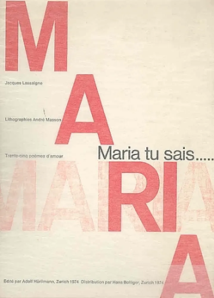 Libro Ilustrado Masson - Maria, tu sais