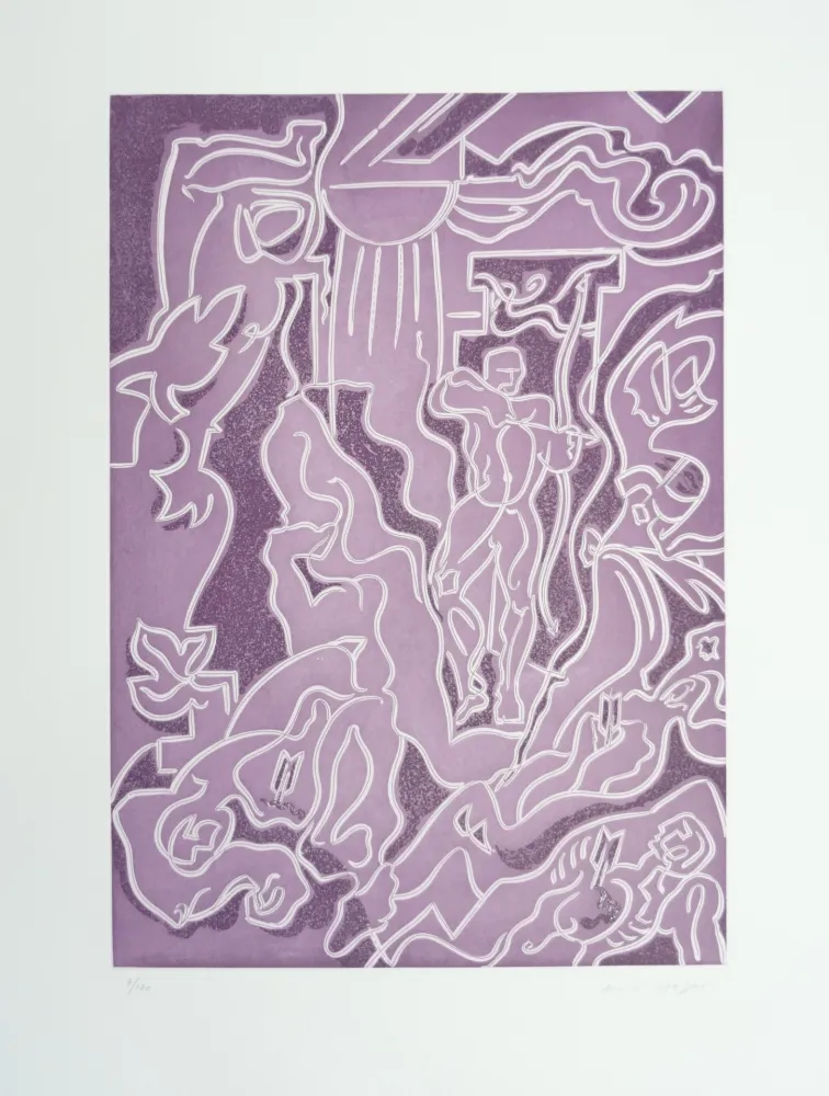 Aguafuerte Masson - Massacre des prétendants