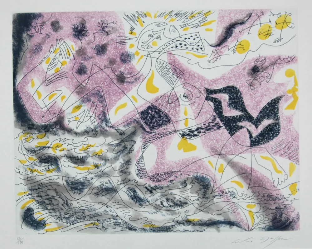 Litografía Masson - Naïades