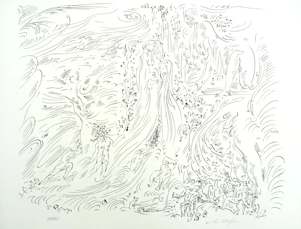 Litografía Masson - Naïades