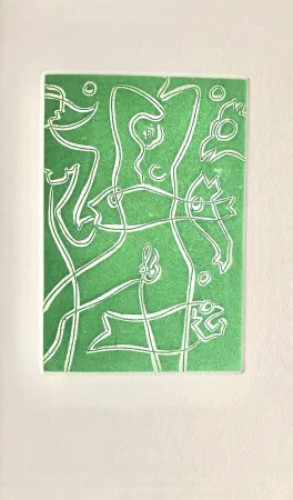 Aguafuerte Y Aguatinta Masson - Ô mésange, ô peut-être