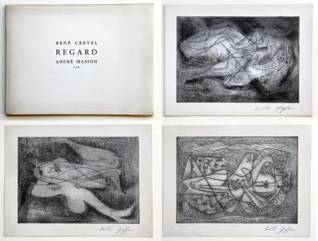 Libro Ilustrado Masson - René Crevel. REGARD. Gravures d'André Masson (1964)