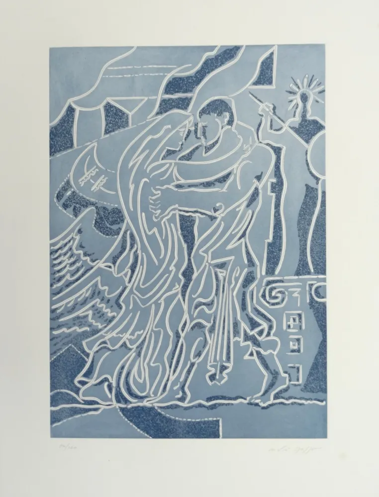 Aguafuerte Masson - Retrouvailles des époux