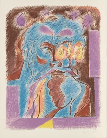 Litografía Masson - Satan from Je Reve Portfolio