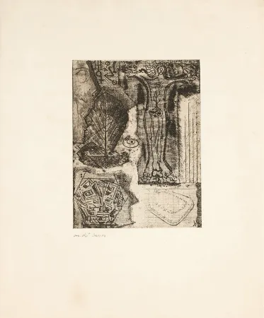 Aguafuerte Masson - SIGNES ou Frontispice de 