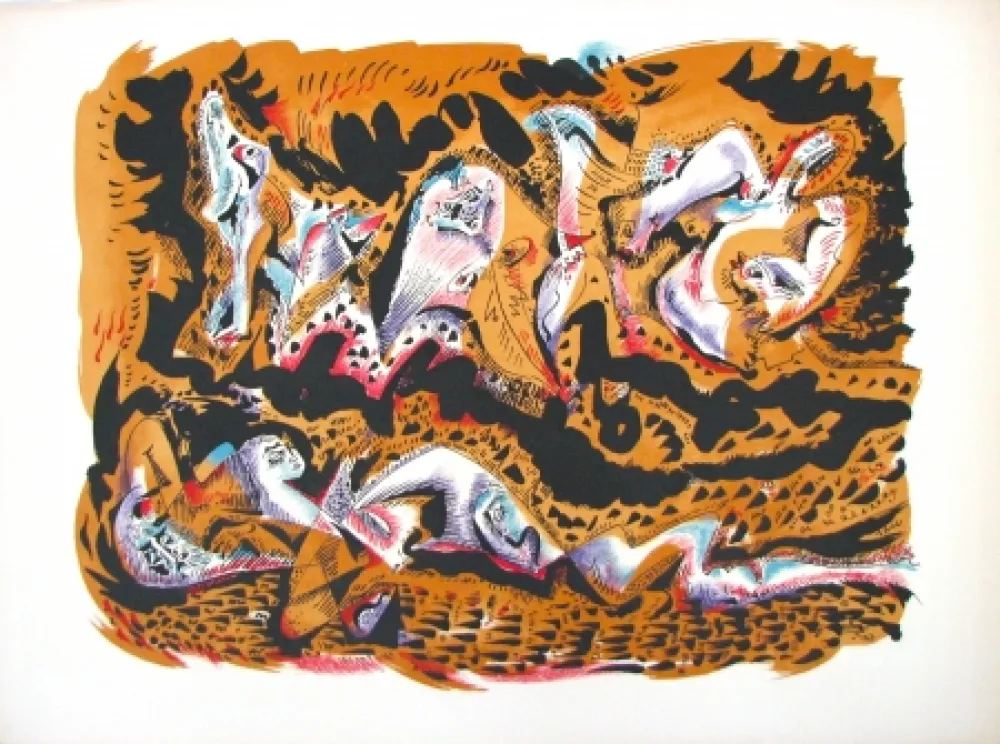 Litografía Masson - Sirènes