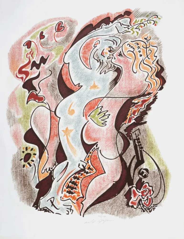 Litografía Masson - Sonnets de Louise Labé #3, 1972, Hand-signed!