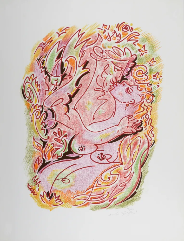 Litografía Masson - Sonnets de Louise Labé #6, 1972, Hand-signed!