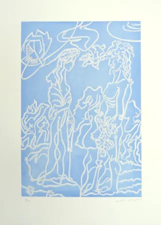 Grabado Masson - Ulysse et Nausicaa