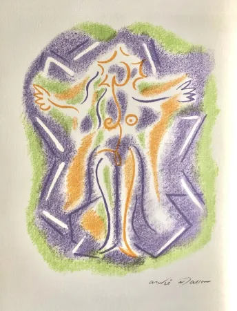 Litografía Masson - Une étoile de craie