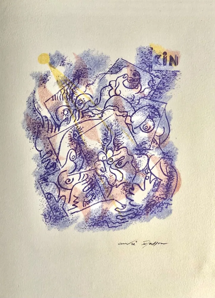 Litografía Masson - Une étoile de craie