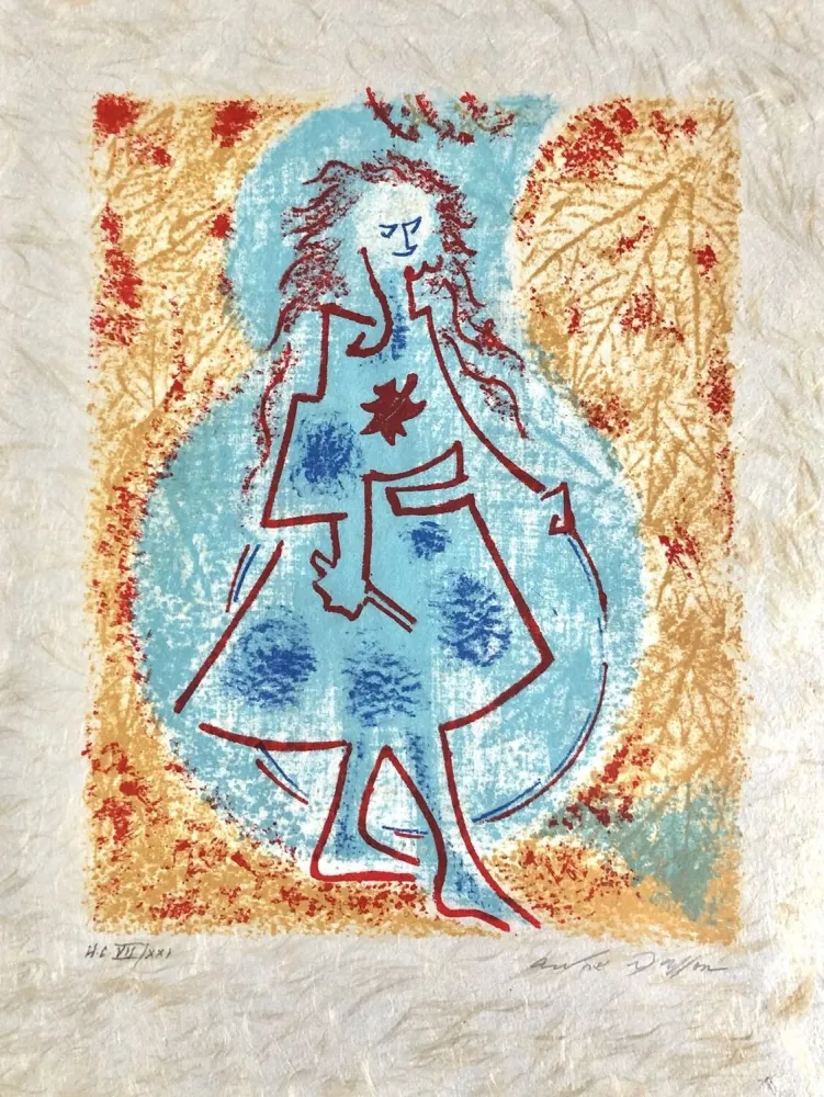 Litografía Masson - Une étoile de craie